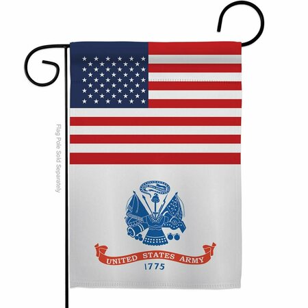 GUARDERIA 13 x 18.5 in. US Army Garden Flag with Armed Forces Double-Sided Decorative Vertical Flags GU4216129
